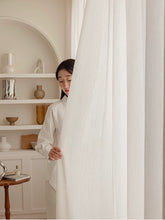 画像をギャラリービューアに読み込む, 【オーダー可】Ivory Flowing Cloud Sheer Curtain 流雲レースカーテン