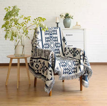 画像をギャラリービューアに読み込む, Vintage Reversible Sofa Cover ヴィンテージエスニックソファカバー