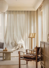 画像をギャラリービューアに読み込む, 【オーダー可】Natural Stripe Linen Curtain ストライプリネンシアーカーテン