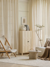 画像をギャラリービューアに読み込む, 【オーダー可】Natural Stripe Linen Curtain ストライプリネンシアーカーテン