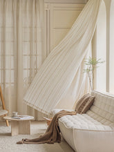 画像をギャラリービューアに読み込む, 【オーダー可】Natural Stripe Linen Curtain ストライプリネンシアーカーテン