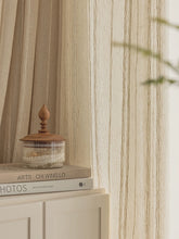 画像をギャラリービューアに読み込む, 【オーダー可】Natural Stripe Linen Curtain ストライプリネンシアーカーテン