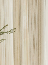 画像をギャラリービューアに読み込む, 【オーダー可】Natural Stripe Linen Curtain ストライプリネンシアーカーテン