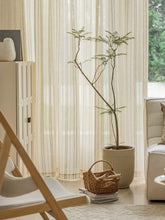 画像をギャラリービューアに読み込む, 【オーダー可】Natural Stripe Linen Curtain ストライプリネンシアーカーテン