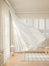 画像をギャラリービューアに読み込む, 【オーダー可】French White Pom-pom Lace Curtain フレンチポンポンレースカーテン