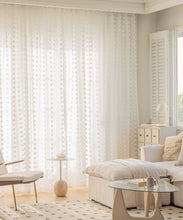 画像をギャラリービューアに読み込む, 【オーダー可】French White Pom-pom Lace Curtain フレンチポンポンレースカーテン