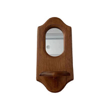 Load image into Gallery viewer, Retro Wooden Candle Holder Mirror レトロキャンドルホルダー壁掛け鏡
