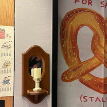 Load image into Gallery viewer, Retro Wooden Candle Holder Mirror レトロキャンドルホルダー壁掛け鏡