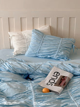 画像をギャラリービューアに読み込む, Blue Ballet-Style Bedding Set ブルーバレエ風寝具カバーセット