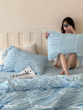 画像をギャラリービューアに読み込む, Blue Ballet-Style Bedding Set ブルーバレエ風寝具カバーセット