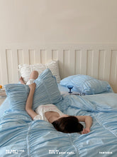画像をギャラリービューアに読み込む, Blue Ballet-Style Bedding Set ブルーバレエ風寝具カバーセット