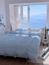 画像をギャラリービューアに読み込む, Blue Ballet-Style Bedding Set ブルーバレエ風寝具カバーセット