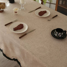 画像をギャラリービューアに読み込む, Waterproof Irregular Lace Tablecloth 撥水・撥油生地フリルテーブルクロス9選
