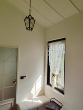 画像をギャラリービューアに読み込む, 【オーダー可】Black Camellia Lace Curtain ブラック椿レースカーテン