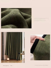 画像をギャラリービューアに読み込む, 【オーダー可】Chenille Black Edged Shading Curtain シェニール織黒縁遮光カーテン
