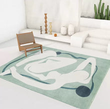 画像をギャラリービューアに読み込む, 12Design Modern Art Square Carpet モダンアートスクエアカーペット12種