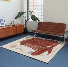 画像をギャラリービューアに読み込む, 12Design Modern Art Square Carpet モダンアートスクエアカーペット12種