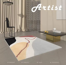 画像をギャラリービューアに読み込む, 12Design Modern Art Square Carpet モダンアートスクエアカーペット12種