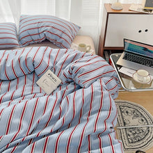 画像をギャラリービューアに読み込む, 5color Stripe Bedlinen Set ストライプ寝具カバーセット