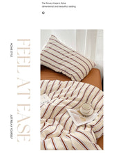 画像をギャラリービューアに読み込む, 5color Stripe Bedlinen Set ストライプ寝具カバーセット