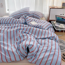 画像をギャラリービューアに読み込む, 5color Stripe Bedlinen Set ストライプ寝具カバーセット