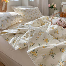 画像をギャラリービューアに読み込む, Yellow Flower Quilt Set イエローフラワーキルトセット