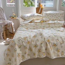 画像をギャラリービューアに読み込む, Yellow Flower Quilt Set イエローフラワーキルトセット