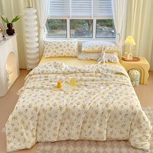 画像をギャラリービューアに読み込む, Yellow Flower Quilt Set イエローフラワーキルトセット