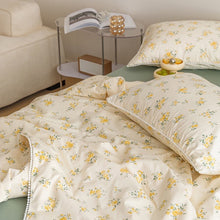 画像をギャラリービューアに読み込む, Yellow Flower Quilt Set イエローフラワーキルトセット