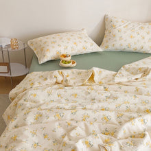 画像をギャラリービューアに読み込む, Yellow Flower Quilt Set イエローフラワーキルトセット