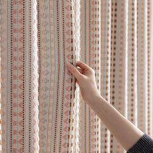 画像をギャラリービューアに読み込む, 【オーダー可】Fair Isle Dopamine Curtain フェアアイル柄ドーパミンカーテン