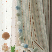 画像をギャラリービューアに読み込む, 【オーダー可】Fair Isle Dopamine Curtain フェアアイル柄ドーパミンカーテン
