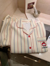 画像をギャラリービューアに読み込む, ゆるかわストライプルームウェア Cute Striped Room Wear Set