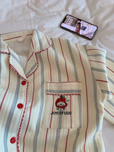 画像をギャラリービューアに読み込む, ゆるかわストライプルームウェア Cute Striped Room Wear Set