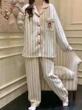 画像をギャラリービューアに読み込む, ゆるかわストライプルームウェア Cute Striped Room Wear Set