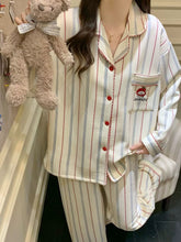 画像をギャラリービューアに読み込む, ゆるかわストライプルームウェア Cute Striped Room Wear Set