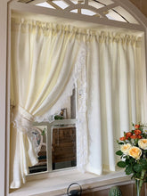 画像をギャラリービューアに読み込む, 【オーダー可】Pearl Ruffles Cream Yellow Curtain パールフリルクリームイエローカーテン