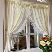 画像をギャラリービューアに読み込む, 【オーダー可】Pearl Ruffles Cream Yellow Curtain パールフリルクリームイエローカーテン