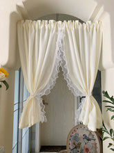 画像をギャラリービューアに読み込む, 【オーダー可】Pearl Ruffles Cream Yellow Curtain パールフリルクリームイエローカーテン