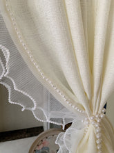 画像をギャラリービューアに読み込む, 【オーダー可】Pearl Ruffles Cream Yellow Curtain パールフリルクリームイエローカーテン