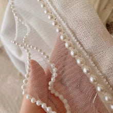 画像をギャラリービューアに読み込む, 【オーダー可】Pearl Ruffles Cream Yellow Curtain パールフリルクリームイエローカーテン