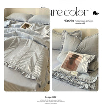 画像をギャラリービューアに読み込む, 6color Ruffles Quilt Set フリルキルトセット六色展開