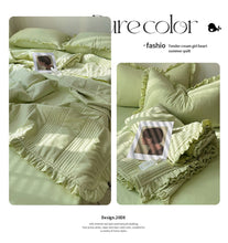 画像をギャラリービューアに読み込む, 6color Ruffles Quilt Set フリルキルトセット六色展開