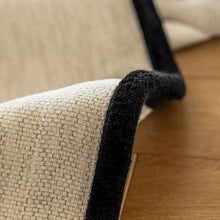 画像をギャラリービューアに読み込む, 【オーダー可】Chenille Black Edged Shading Curtain シェニール織黒縁遮光カーテン