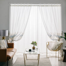画像をギャラリービューアに読み込む, 【オーダー可】Nordic Embroidered Geometric Tulle Curtain 幾何刺繍カーテン(2色展開)