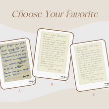 Load image into Gallery viewer, English Manuscript Hanging Painting 英詩の手書きの壁掛けアート