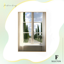 Load image into Gallery viewer, Scenery Outside Windows Hanging Painting 窓外景色の壁アート六種
