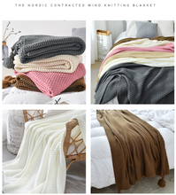 画像をギャラリービューアに読み込む, Siesta shawl blanket 北欧風ソファー毛布 ひざ掛け