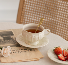 画像をギャラリービューアに読み込む, Nordic Ceramic Embossed Coffee Mug/Teapot エンボス磁器コーヒーマグ/ティーポット