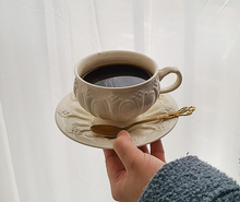 画像をギャラリービューアに読み込む, Nordic Ceramic Embossed Coffee Mug/Teapot エンボス磁器コーヒーマグ/ティーポット